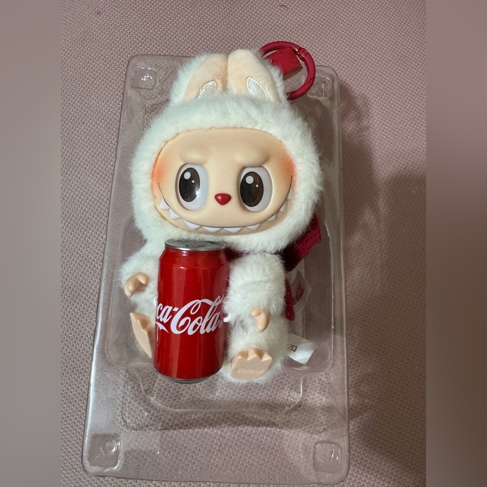 two Coca-Cola Red Labubu